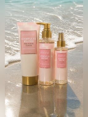 Set of 3 The Spathecary Camellia Blush Products New